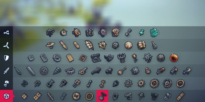 All the siege parts to pick.