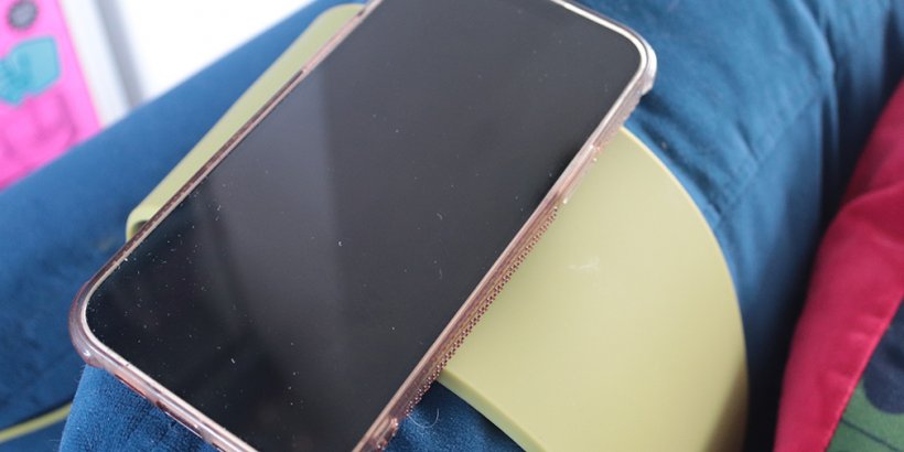 Krafted Couch Charger with a phone on top