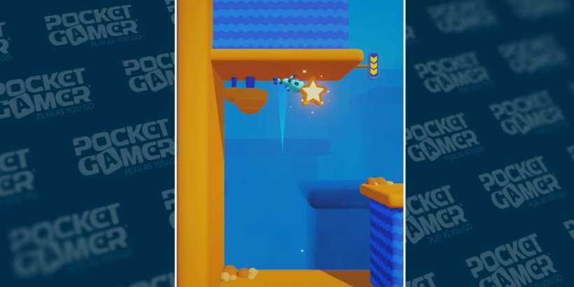 Crashing into the ceiling.