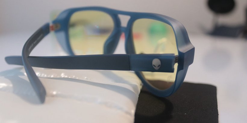 Back view of the Gunnar Roswell Alienware Glasses