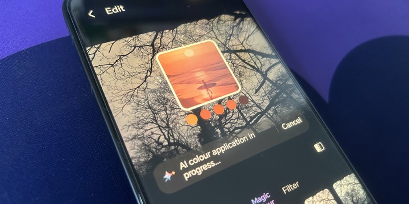 Ai on the HONOR Magic8 Pro doing some editing