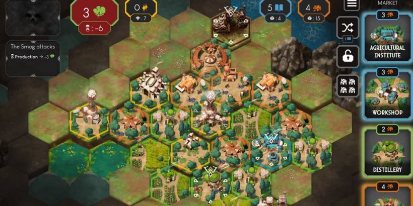 A layout of engineer buildings around the Aerostation.