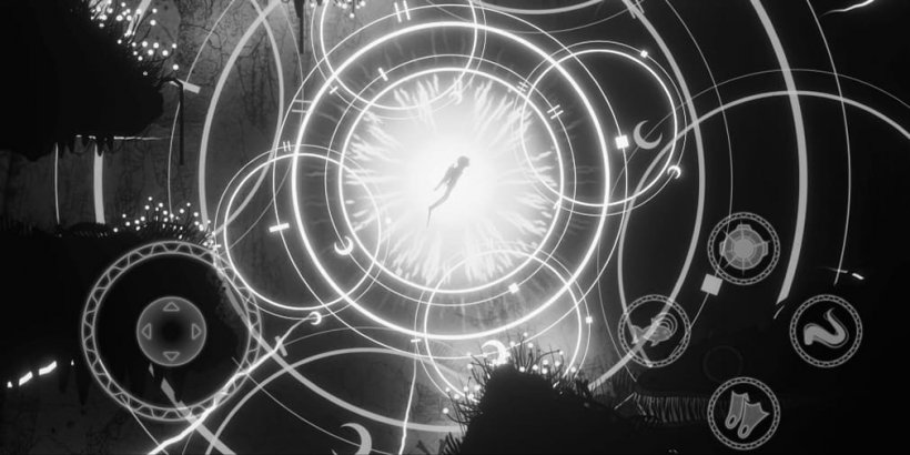 The diver unleashes the power of light.