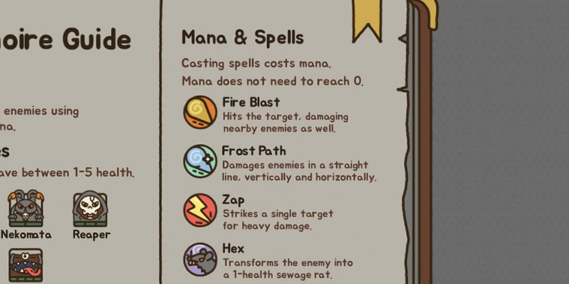Learning about spells and monsters.