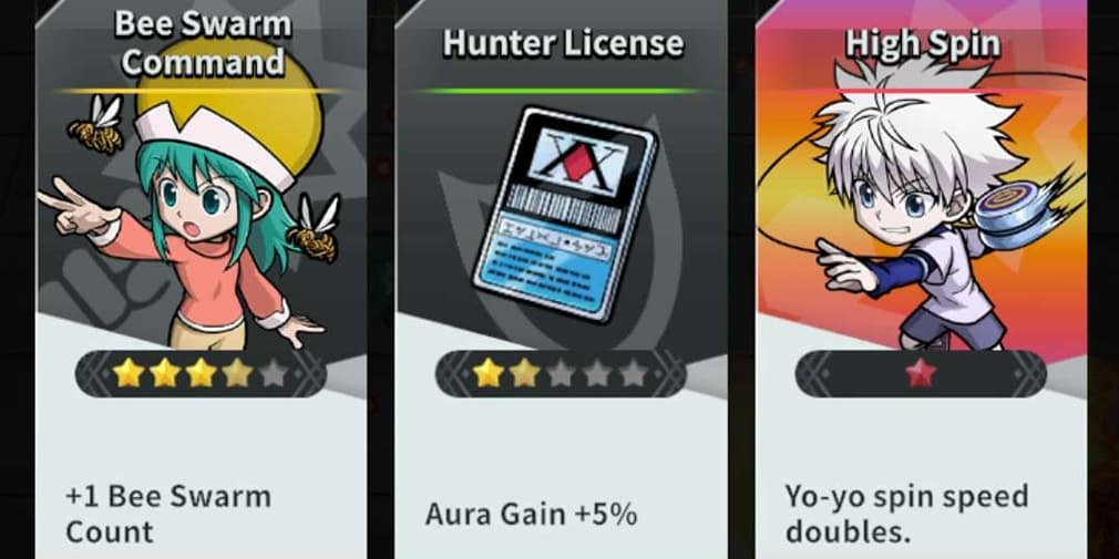 Several skill options.