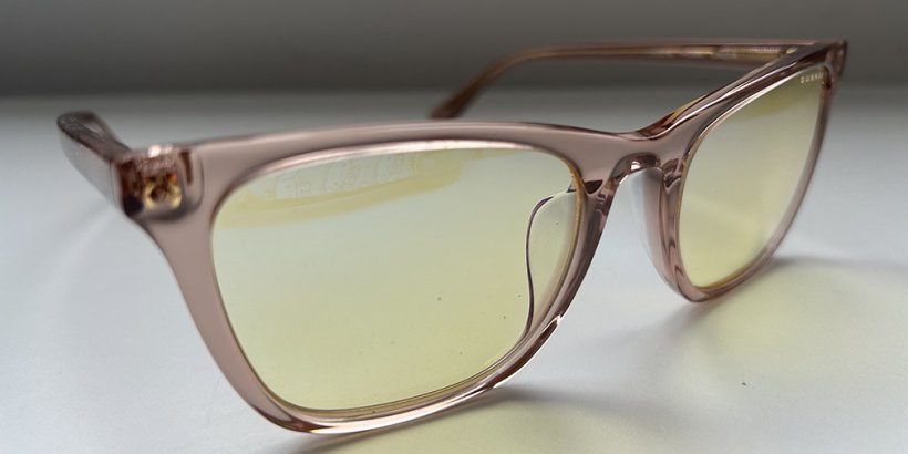 Side view of the Gunnar Tindra reader glasses