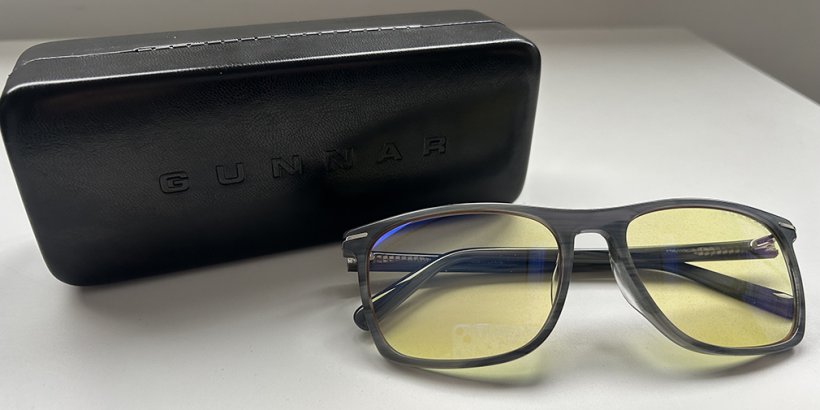 Gunnar Hayward glasses with the case