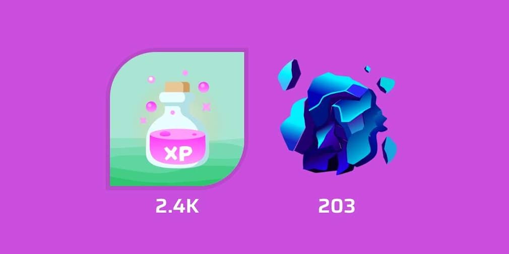 Getting some XP and material.