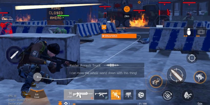 A firefight with a local gang.