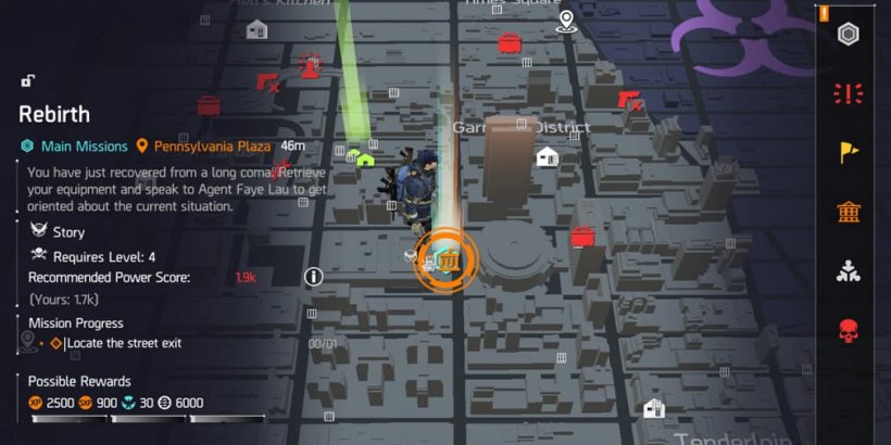 Exploring the mission map.