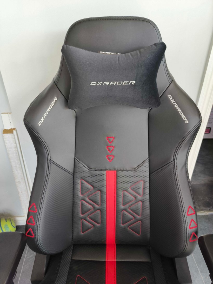 The seat's backrest, which features a magnetically attached headrest