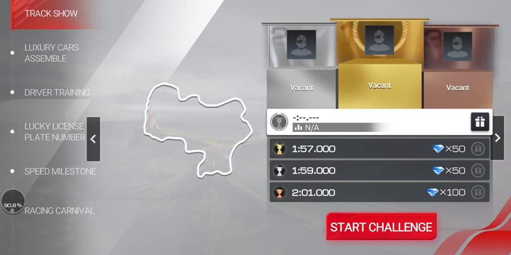 Checking out a track.