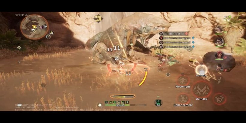 Combat against a monster who is badly damaged