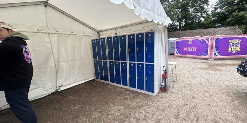 Locker access in the Permier Access Lounge