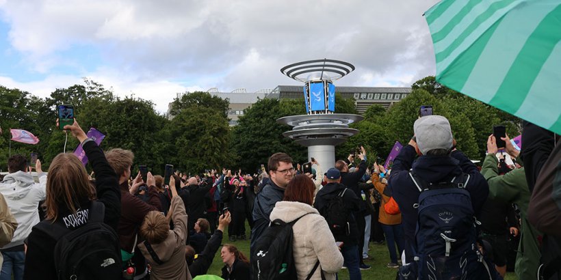 Pokemon Go Fest Copenhagen at one side
