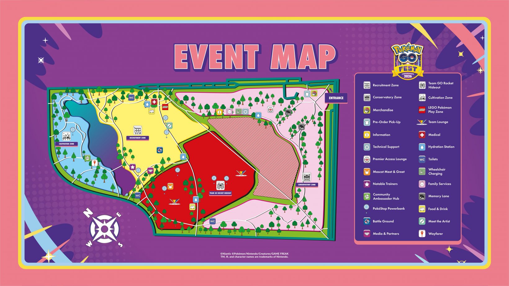 Pokemon Go Fest Copenhagen Event Map
