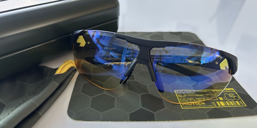 Closer look at the glasses