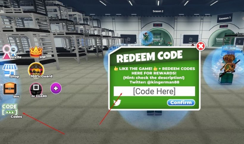 How to redeem Squid Game codes for season 2