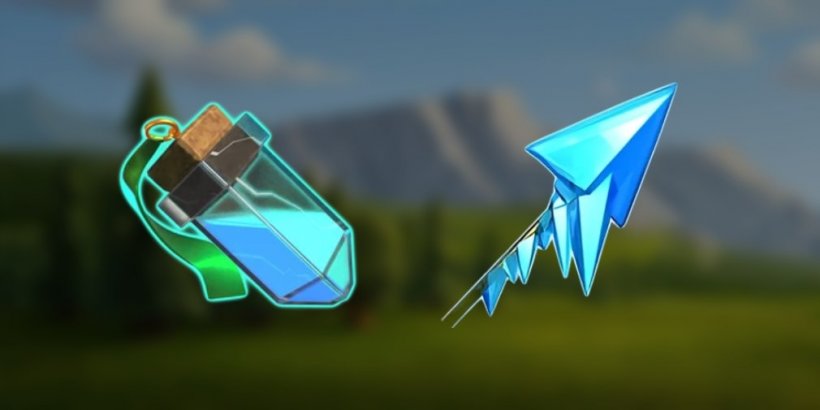 Invisibility Vial and Frozen Arrow equipment