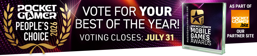 Pocket Gamer Awards - Vote Now!