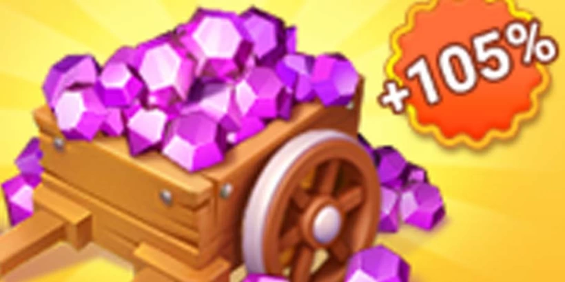 105% bonus Gems