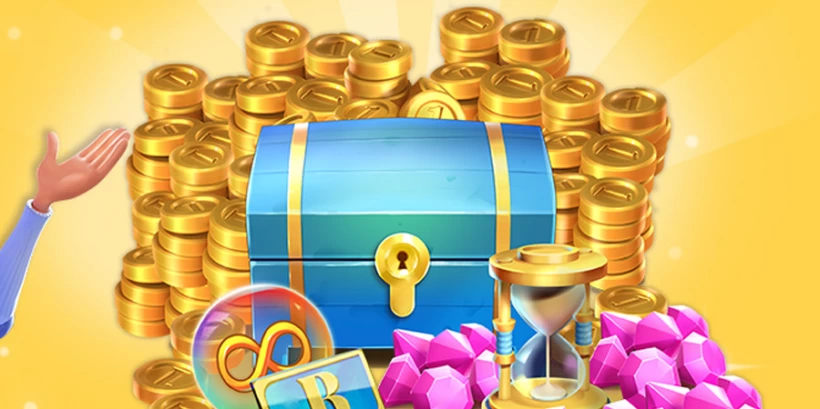 Free Coins and Gems with each purchase